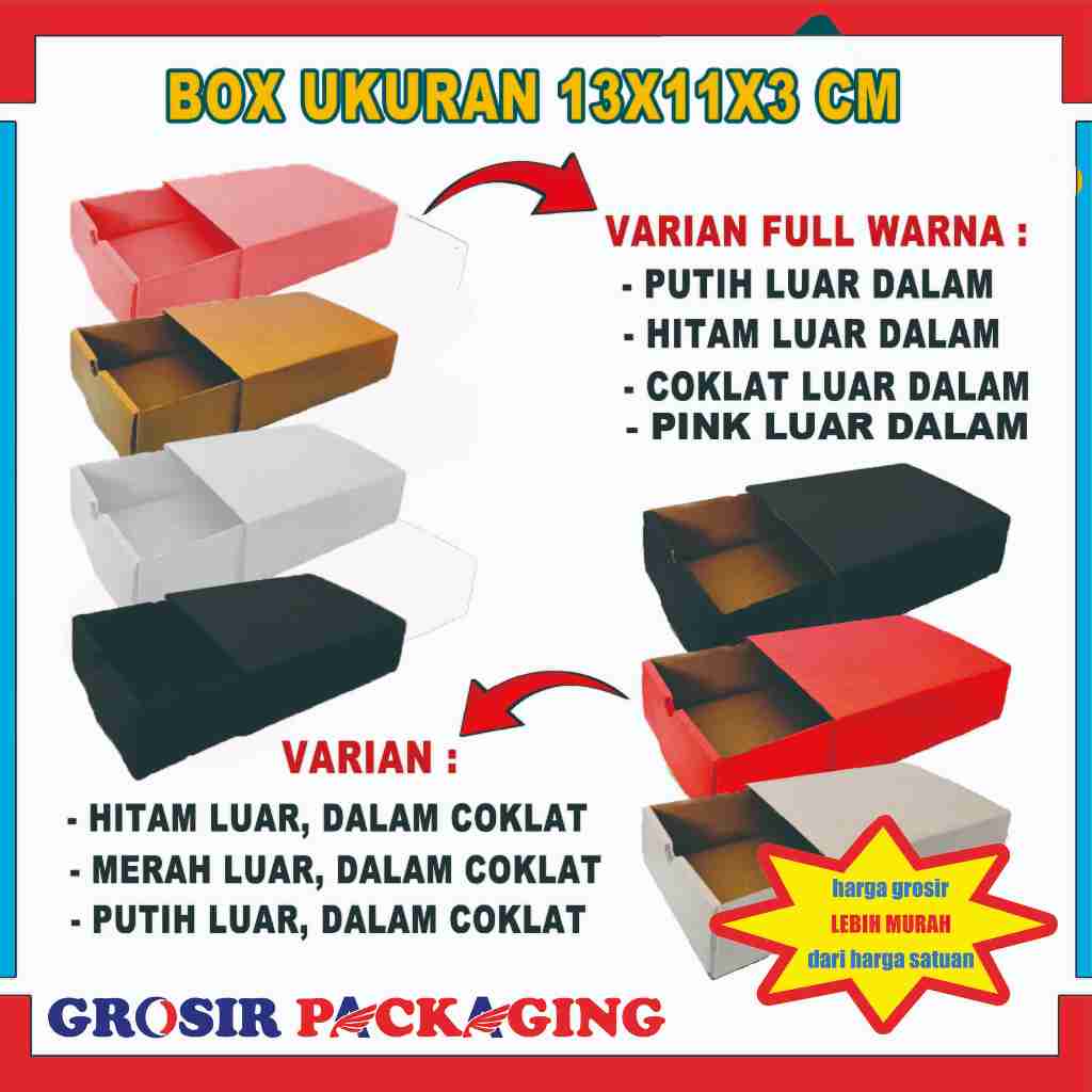 

Box 13x11x3 Cm / Box Sleding / Box Serbaguna / Kardus polos