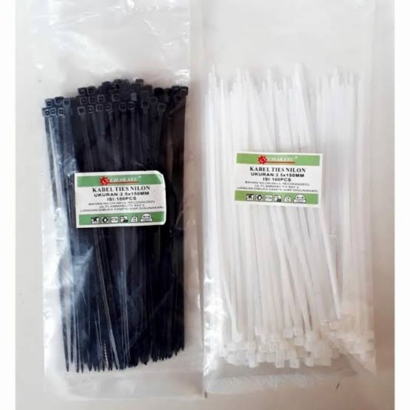 

Kabel Ties Chakasu Ukuran 15cm 25cm dan 30cm