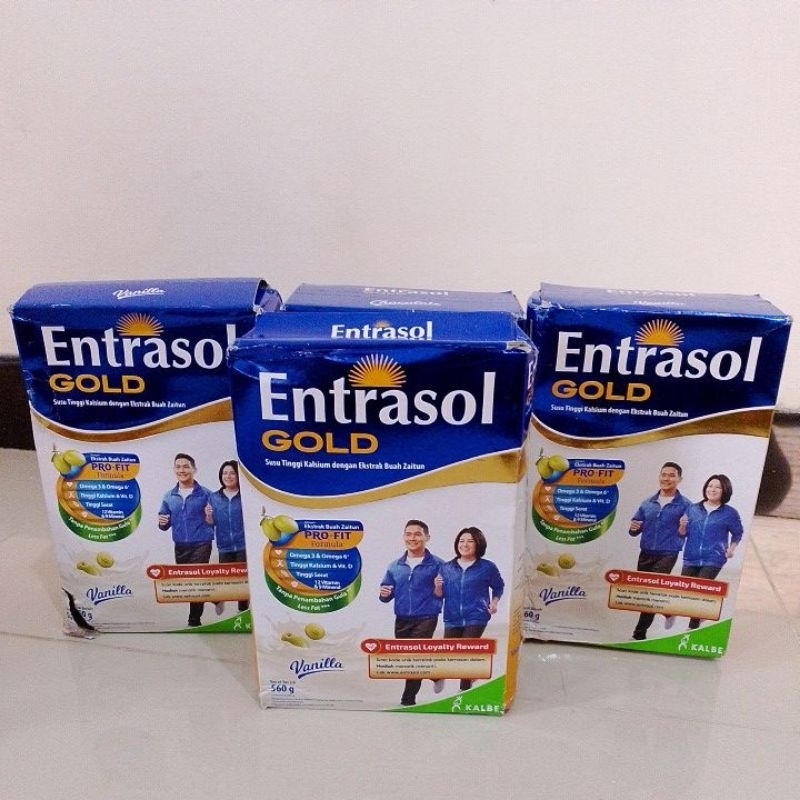 

entrasol gold vanila/coklat 560 gr exp maret 2026 box peyot/rijek