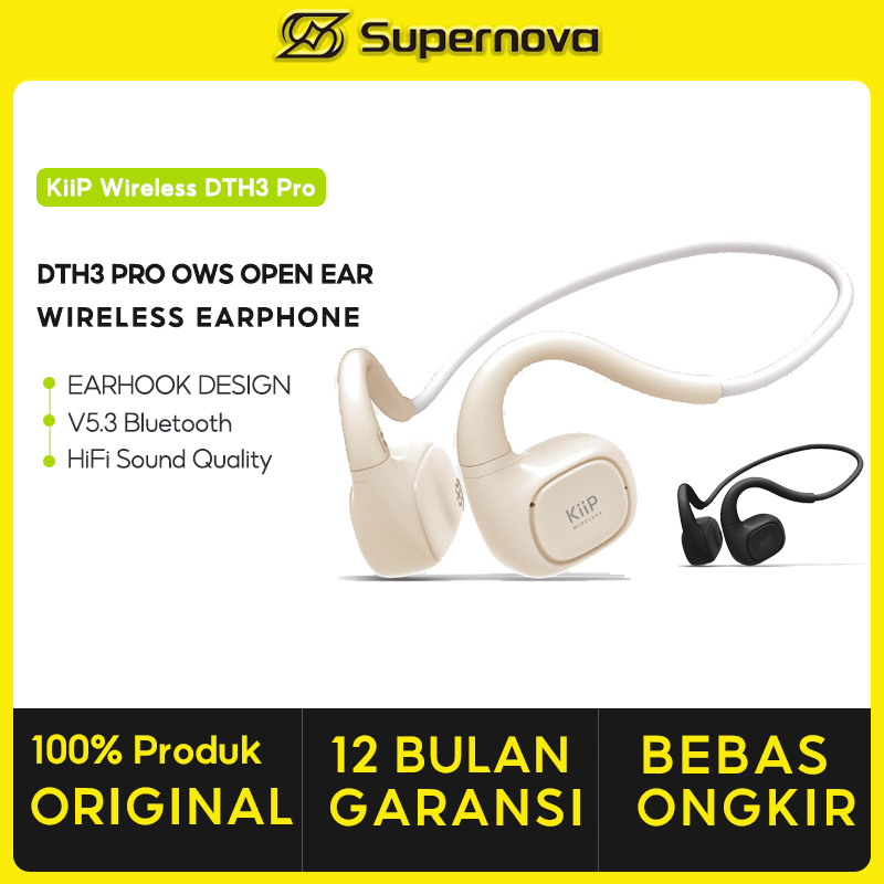 Supernova x KiiP Wireless DTH3 Pro OWS Open Ear Wireless Earphone TWS Bluetooth Earhook BT5.3 Ori