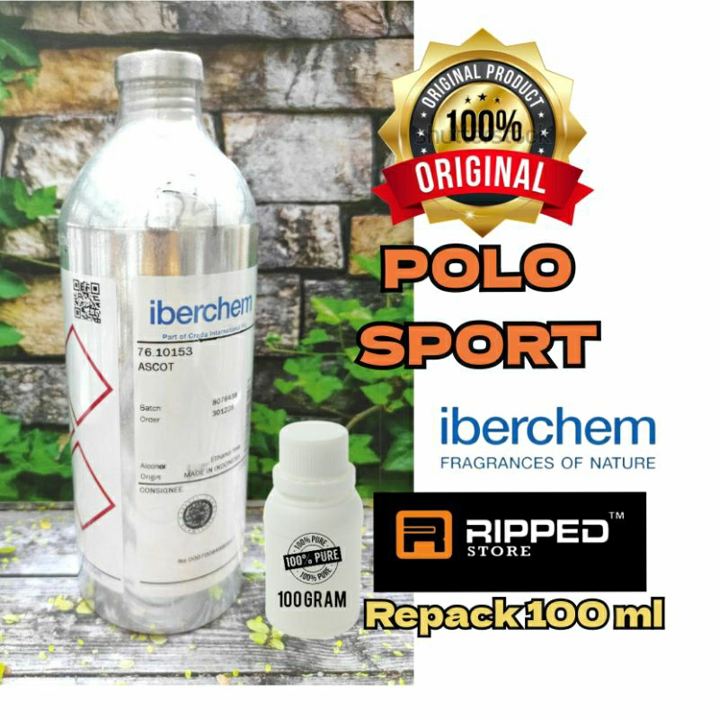 100ML Bibit Parfum Murni Polo Sport Original Iberchem