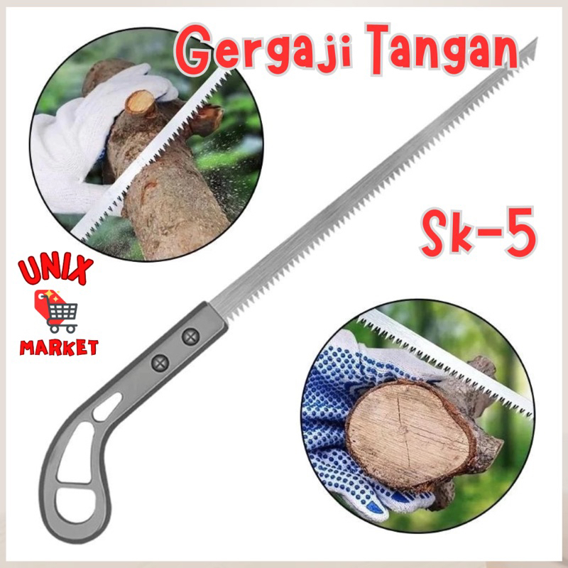 Gergaji Tangan SK-5 Gergaji Kayu Gagang Tajam gergaji sk5 gergaji pipa tajam kecil pisau potong gerg