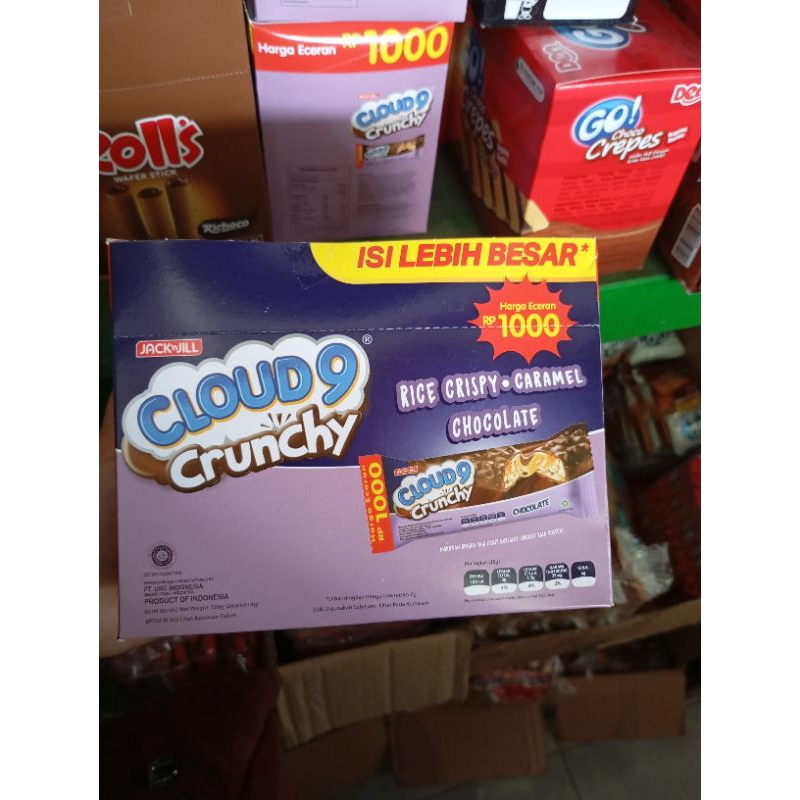 

JACK N JILL CLOUD 9 CRUNCHY COKLAT 24 X 14 gram