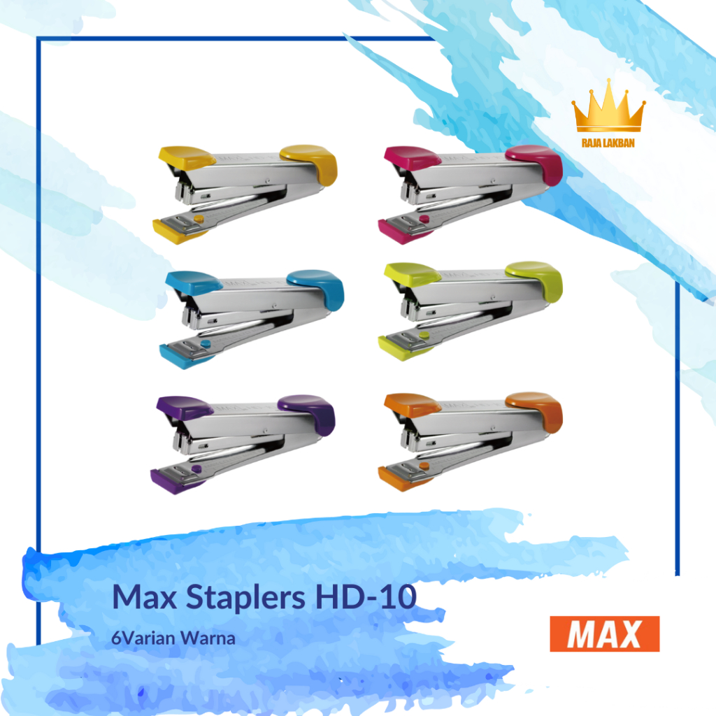 

Stapler Staples Hekter max HD-10 ML/ Bermacam Warna - Pcs