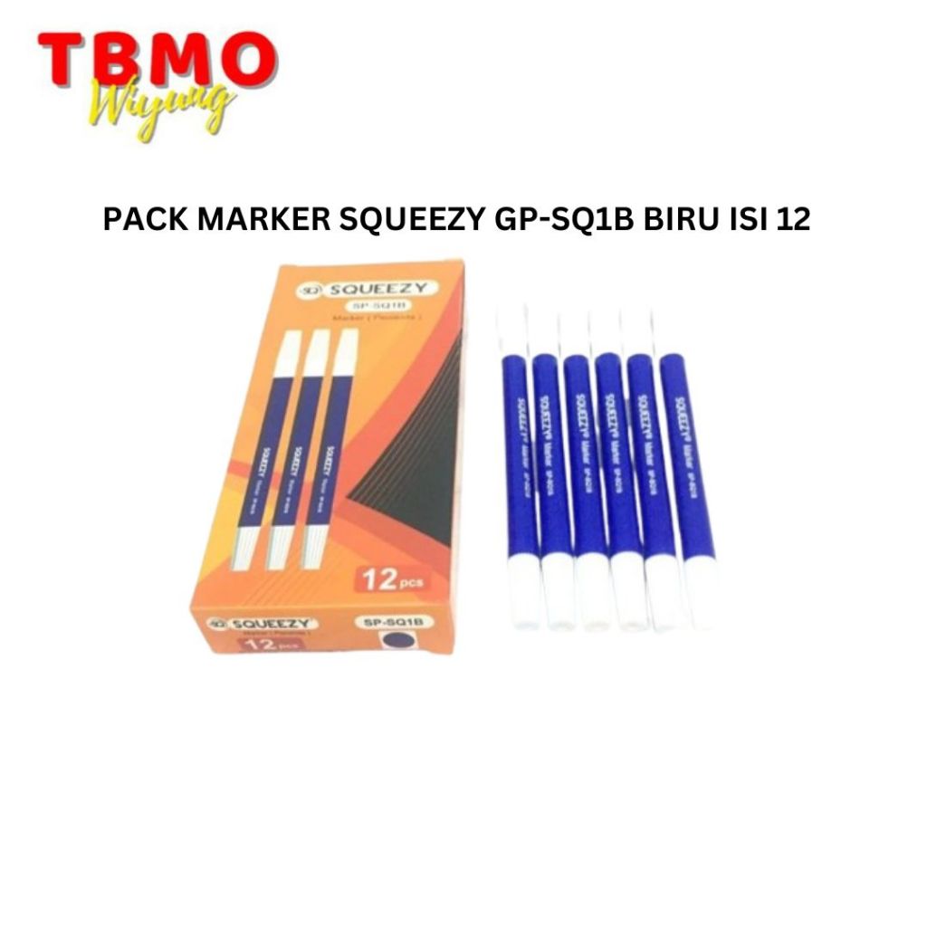 

TBMO PACK MARKER SQUEEZY GP-SQ1B BIRU ISI 12