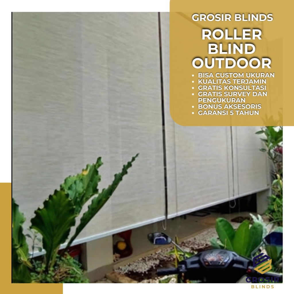 Roller Blind Outdoor Sharp Point Harga Grosir Roller Blind Elegan Berkualitas
