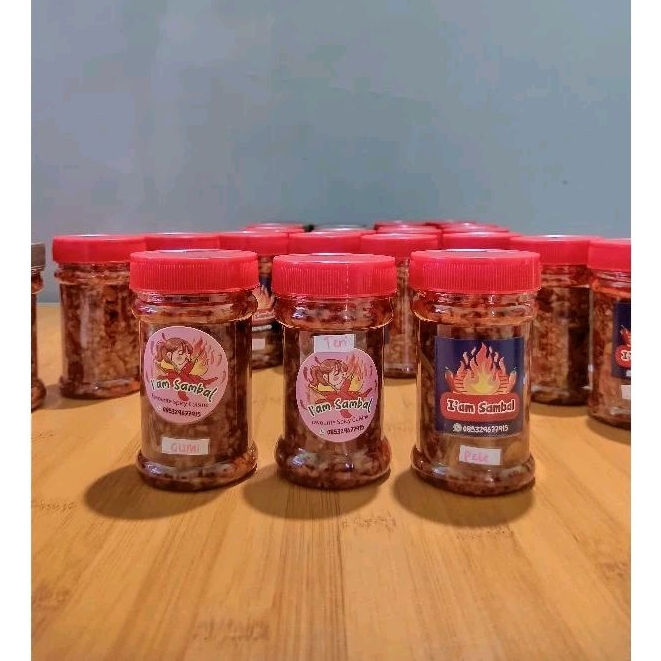 

l'am Sambal 150 gram PAKET HEMAT ISI 3 (untuk varian bisa tulis dicatatan)