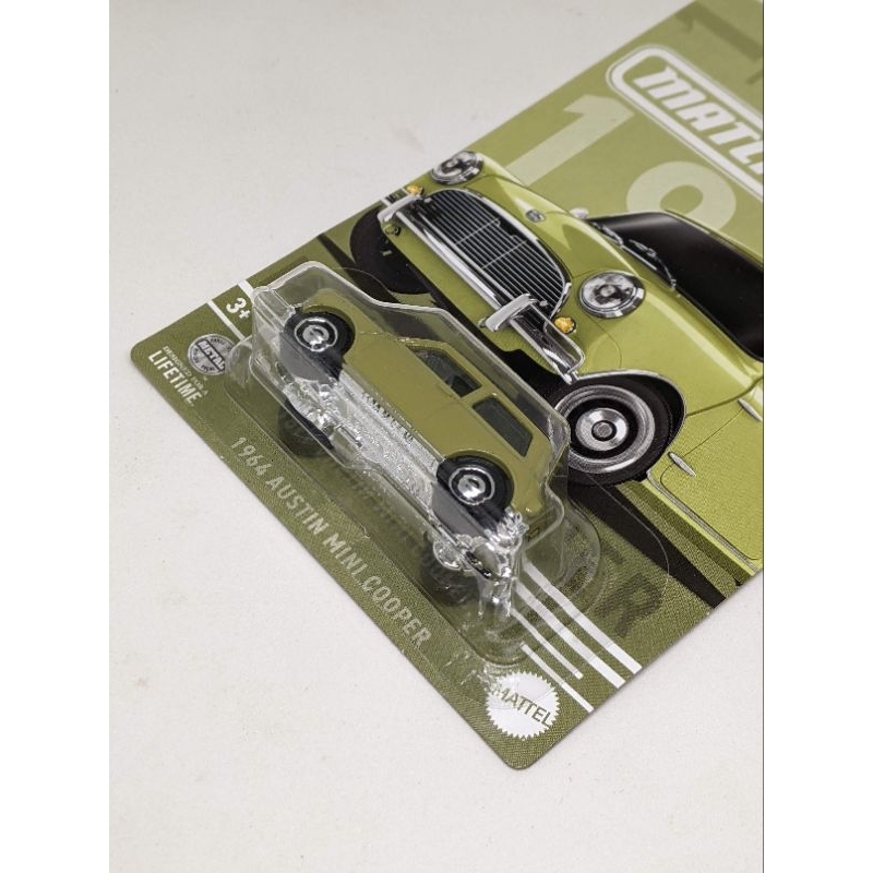 matchbox 1964 Austin mini Cooper hijau