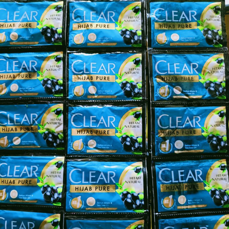 Shampoo Clear Hijab Pure Isi 12 Sachet