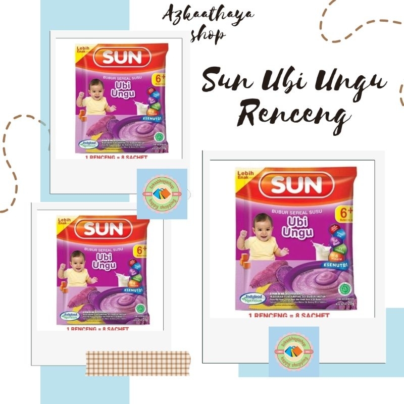 SUN BUBUR BAYI UBI UNGU RENCENG ISI 8 SACHET