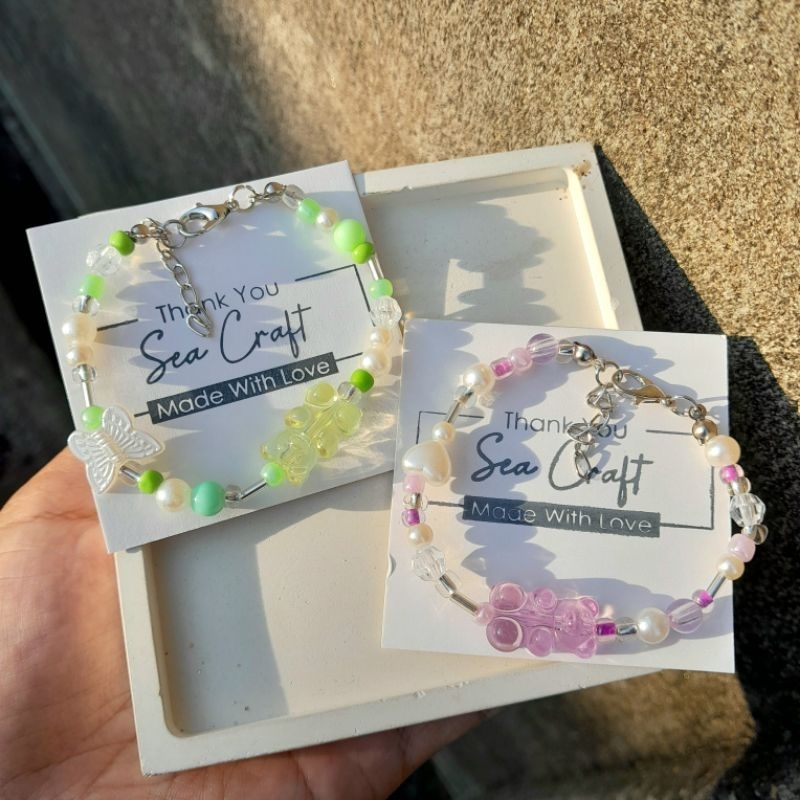 [GM001] Gelang Manik Gummy Bear | Beads Bracelet Gummy Bear