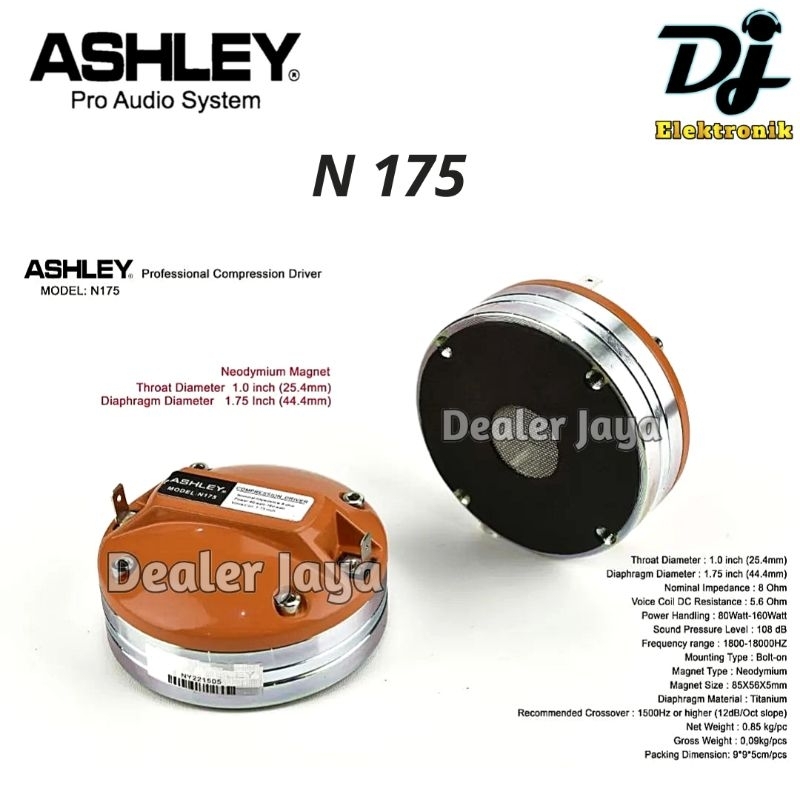 Tweeter / Driver Speaker Ashley N 175 / N175