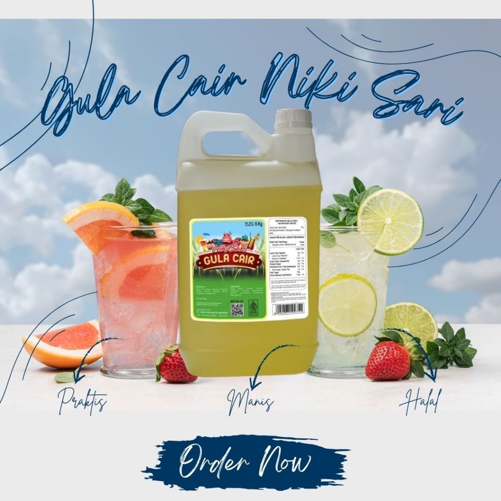 

Gula Cair Nikisari 6 Kg (ASLI) HALAL Gula Cair Tidak Repot Rebus Gula Lagi