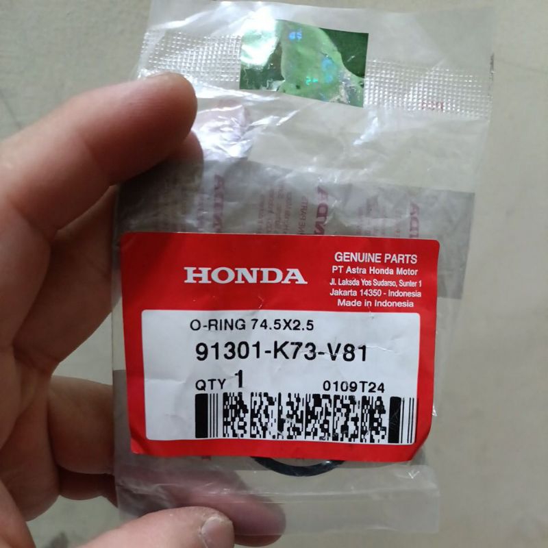 Oring Tutup Noken As  74.5 X 2.5 Supra X125 HELM IN 91301 K73 V81 / 91301 PH8 005