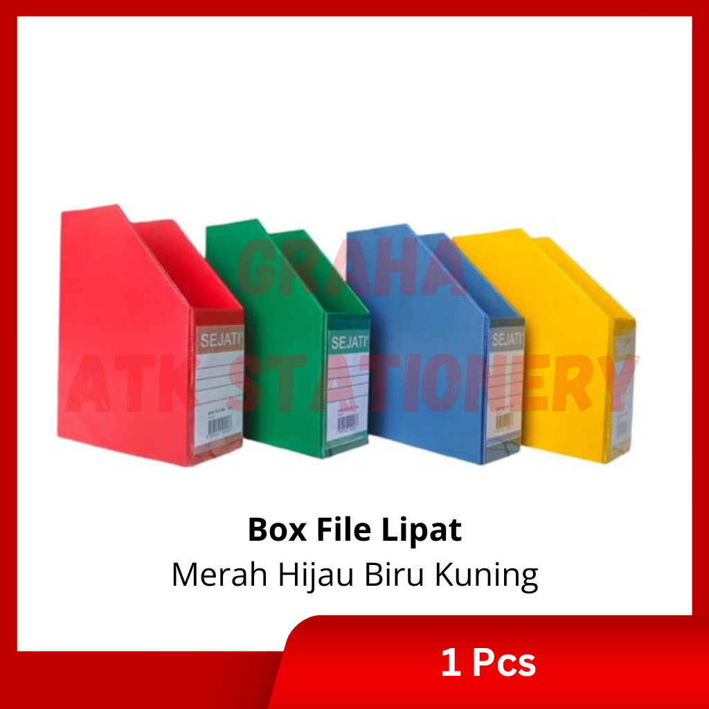 

[1 Pcs] Box File Lipat Murah / Organizer / Penyimpanan Buku Kertas Lipat Murah