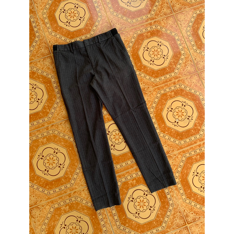 celana bahan/workpants branded pria salur Andew size 33 (100%original)