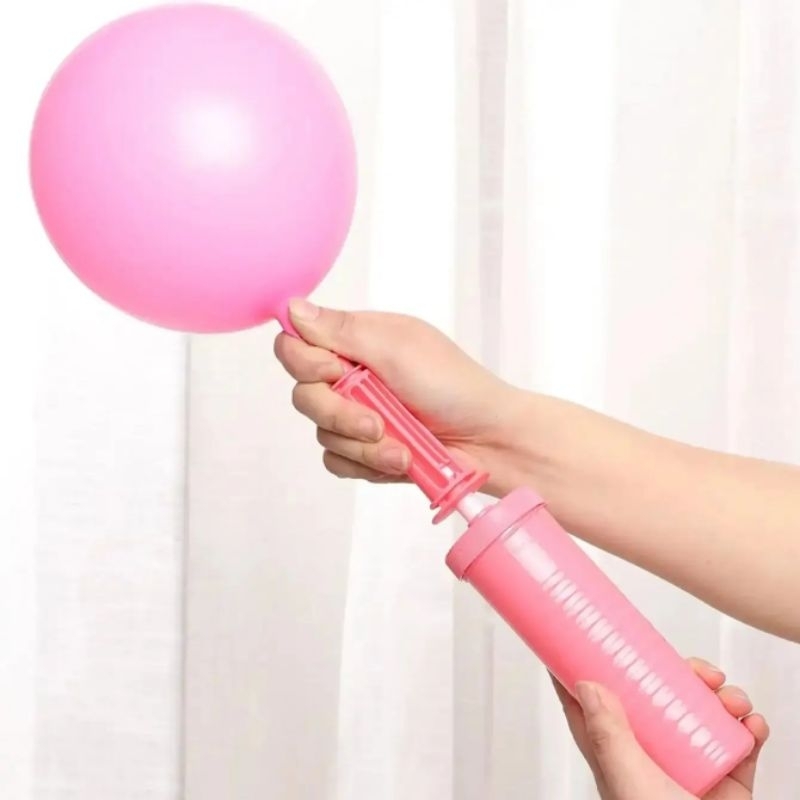 POMPA BALON TANGAN WARNA PASTEL macaron pemompa peniup tiupan alat pump balloon sebulan pengisi gas 