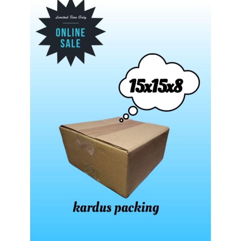 

kardus [acking uk 15x15x8 kartonbox/kardus murah/kardus polos/kardus mini
