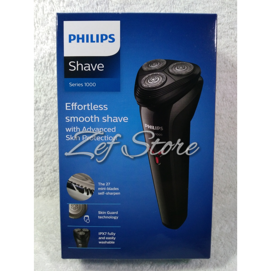 [ORIGINAL RESMI] Philips Shave Series 1000 S1103 Electric Beard Shaver - Alat cukur elektrik jenggot