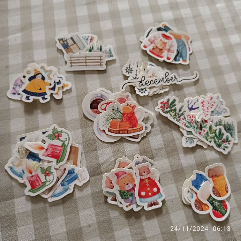 

sticker jurnaling lucu tema winter