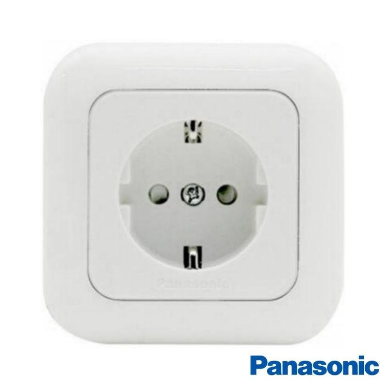Panasonic Stop Kontak Putih CP Dengan Perlindungan Anak Colokan Listrik Stop Kontak