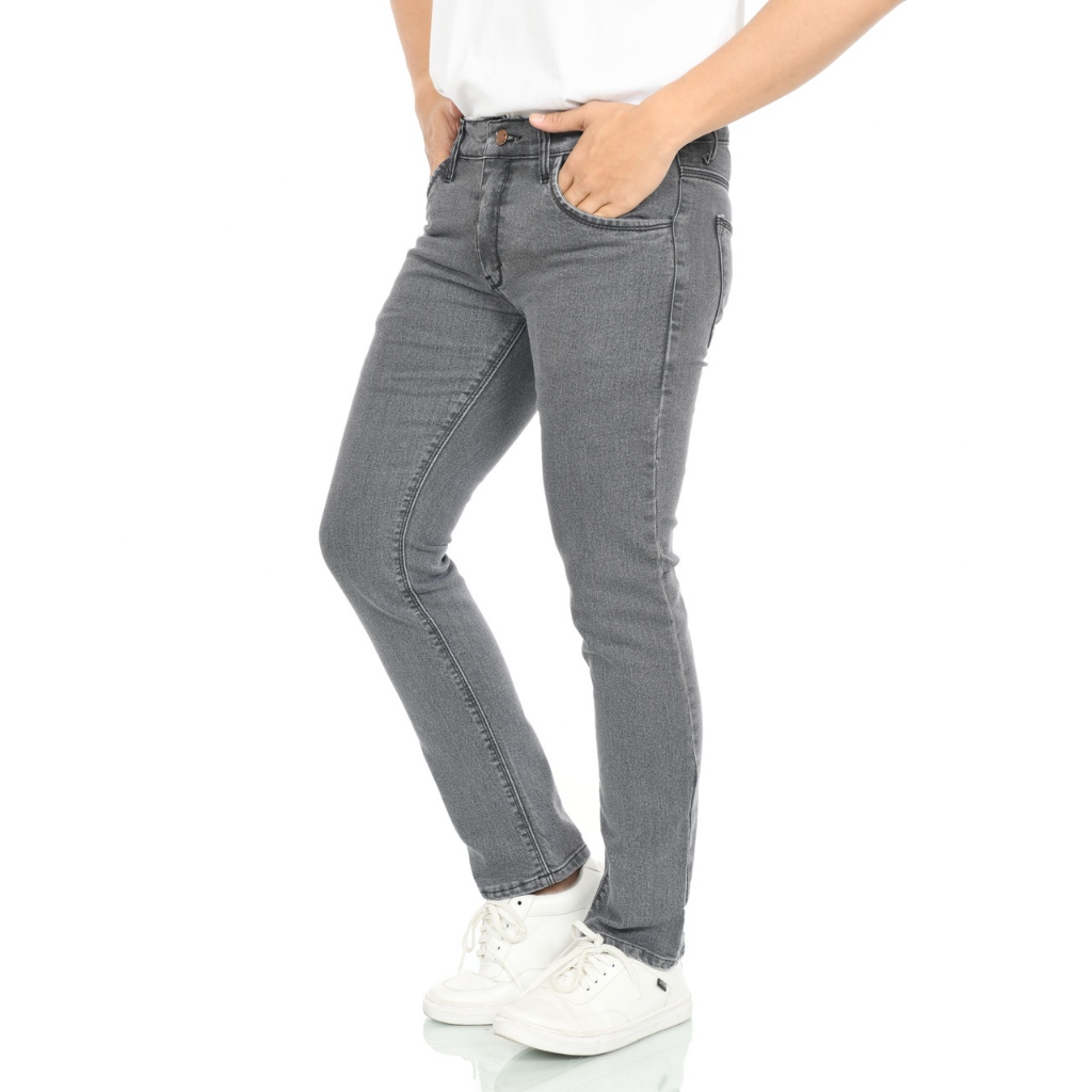 Sconblacksecondone Celana Jeans Denim Pria Dust Grey Big Size XXL, XXXL