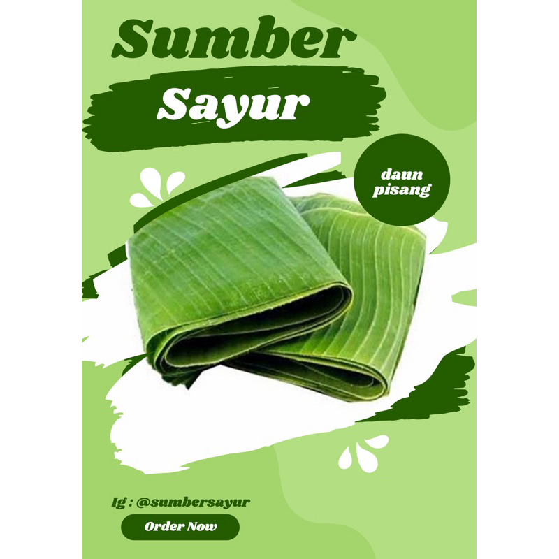 

daun pisang setengah pack sumber sayur segar murah makassar