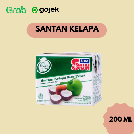 

Santan Santen Kelapa Sun Kara 200 ML