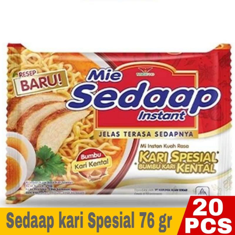 

Sedaap Kari Special Mie Instan 76 gr isi 20 Pcs