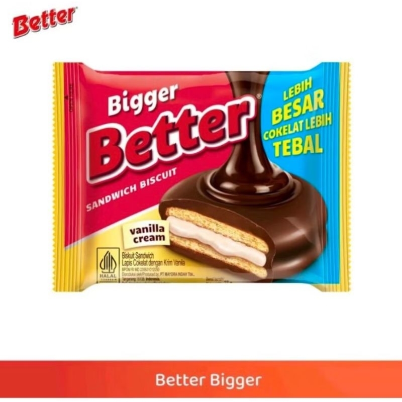 

BIGGER BETTER VANILLA CREAM 27G SANDWICH BISCUIT