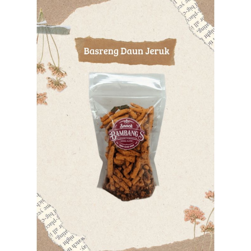 

200gram Basreng pedas asin daun jeruk