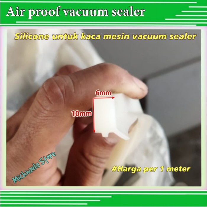 6x10mm Air Proof Silicone Vacuum Sealer Karet Seal Silicon Kaca Silikon Vacum Kedap Udara Vakum