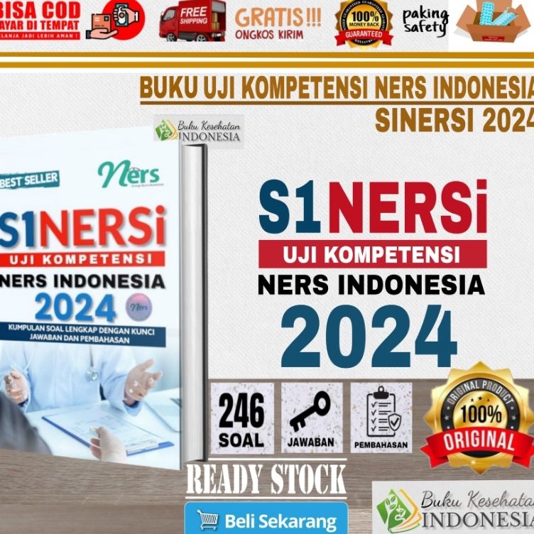 KODE B48J ORIGINAL SINERSI 224225 BUKU UJIKOMPETENSI NERS EDISI TERBARU 224 SINERSI 224 pelengkap PA