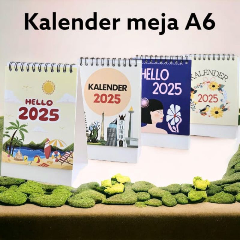 

KALENDER 2025 / KALENDER A6 VERTIKAL / KALENDER MEJA AESTHETIC / KALENDER KANTOR KALENDER DUDUK