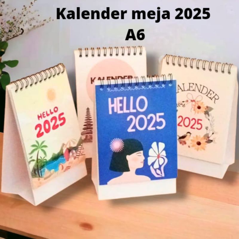 

KALENDER 2025 / KALENDER MEJA A6 VERTIKAL / KALENDER KANTOR / KALENDER DUDUK BAHAN BC 150 GSM