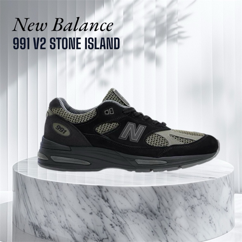 New Balance 991 v2 Stone Island Made in England 'Black' U991SD2 100% BNIB Global market