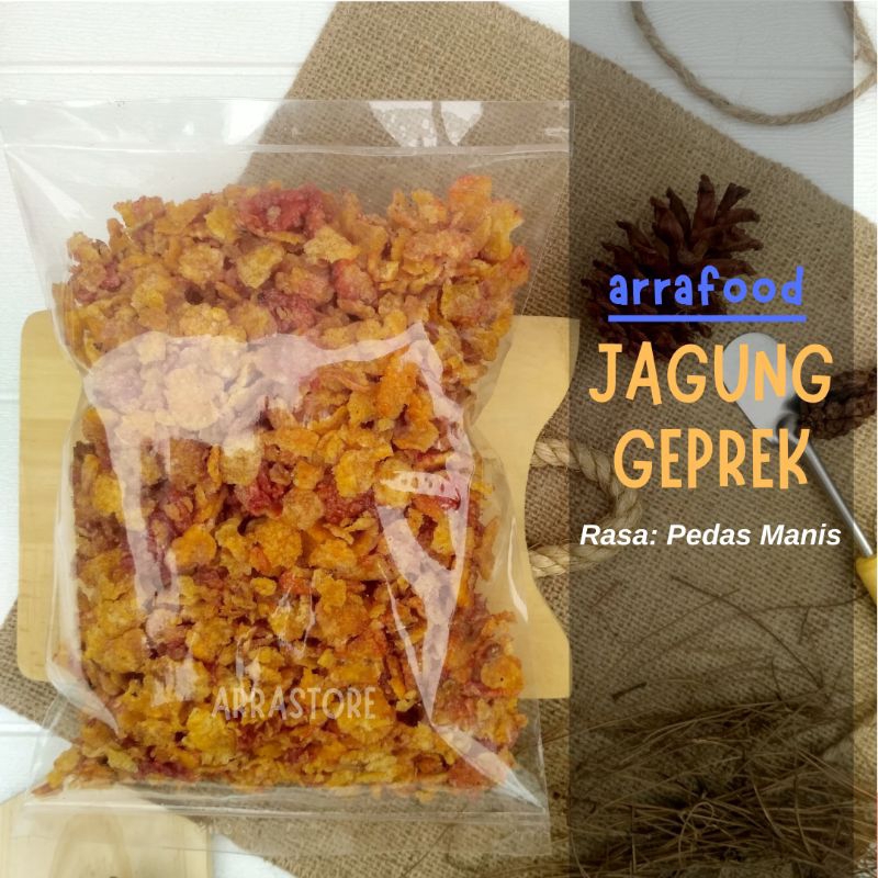 

[1 KG] Emping Jagung pedas Manis Jagung geprek balado