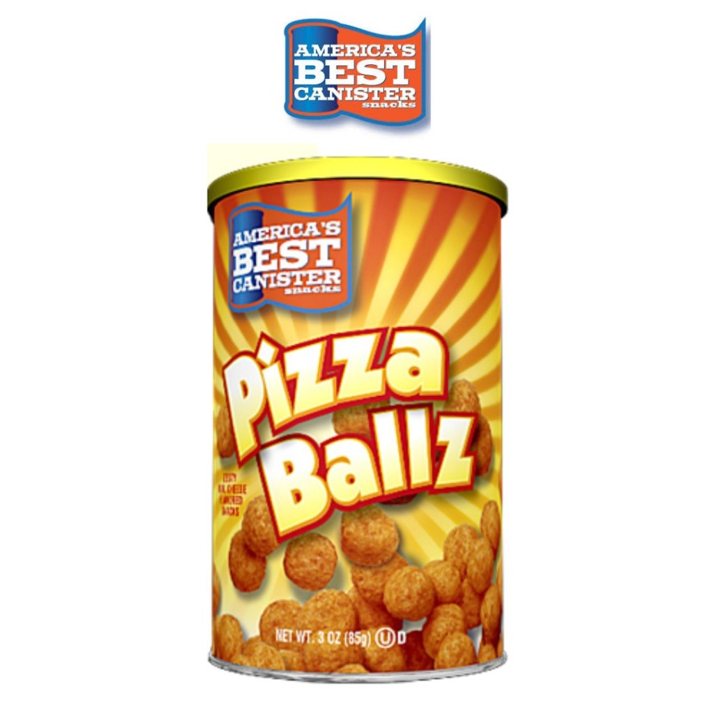 

AMERICAN BEST CANISTER PIZZA BALLZ Americas Original Snack