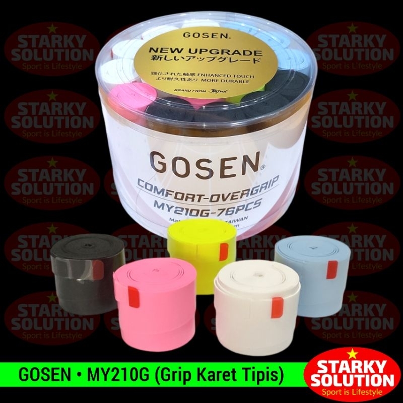 Grip Karet GOSEN MY210G Raket Badminton Tenis Squash Bulutangkis Overgrip Original