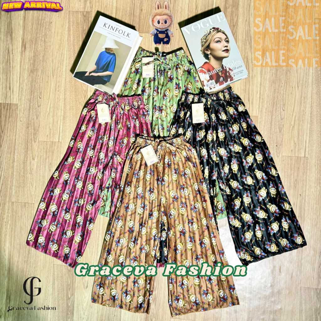 KULOT PLISKET MOTIF ANAK 3-10 TAHUN / CELANA KULOT PLISKET ANAK MOTIF BUNGA TERBARU KEKINIAN