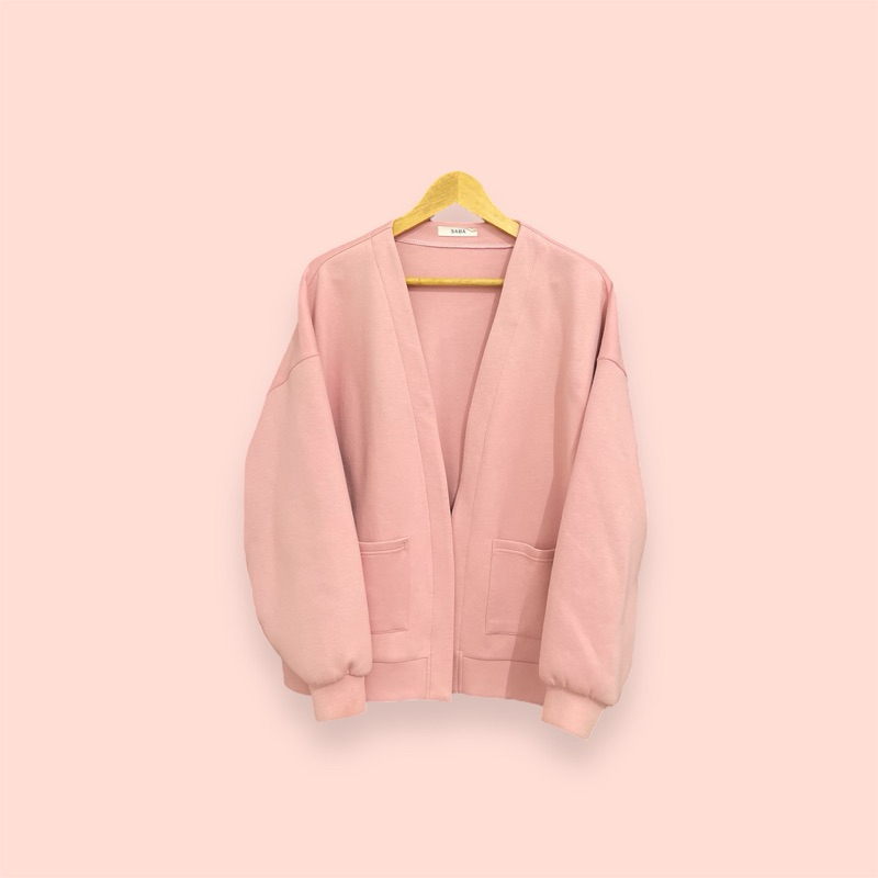 Sabamodest Saba Oversized Cardigan - Pink PRELOVED