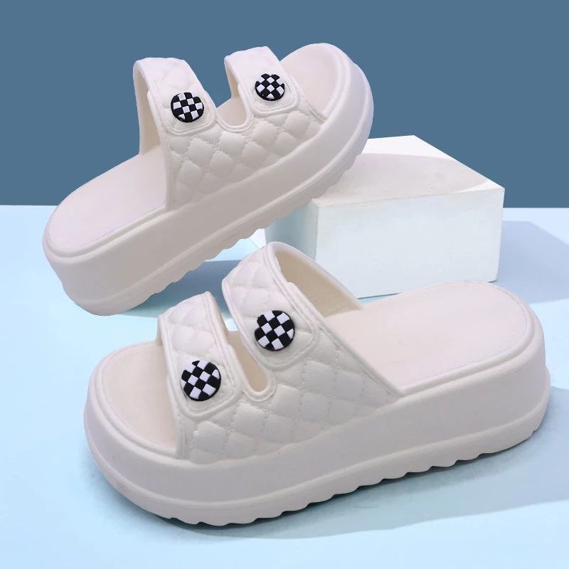 Sandal Wedges Bandua Anak Perempuan Sendal Slip-On Cewek 2-8 Tahun Sandal Karet Lucu