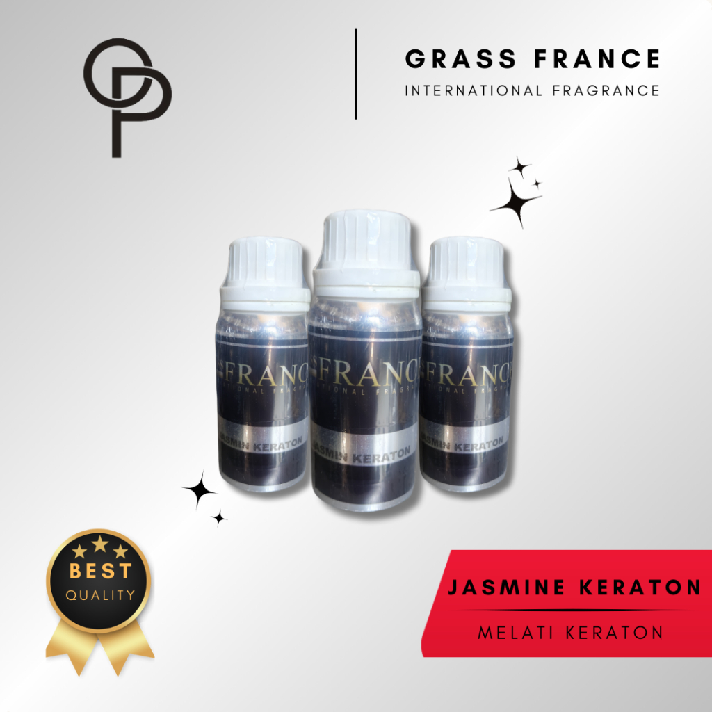 BIBIT PARFUM JASMINE KRATON SEARAH MELATI KRATON KEMASAN SEGEL PABRIK 100ML BY GRASS FRANCE / MINYAK
