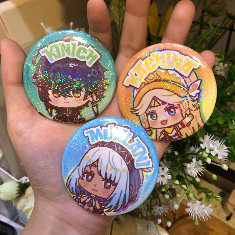 Genshin Impact - Kinich Mualani Kachina Button Pin [Yumekawa-ya]