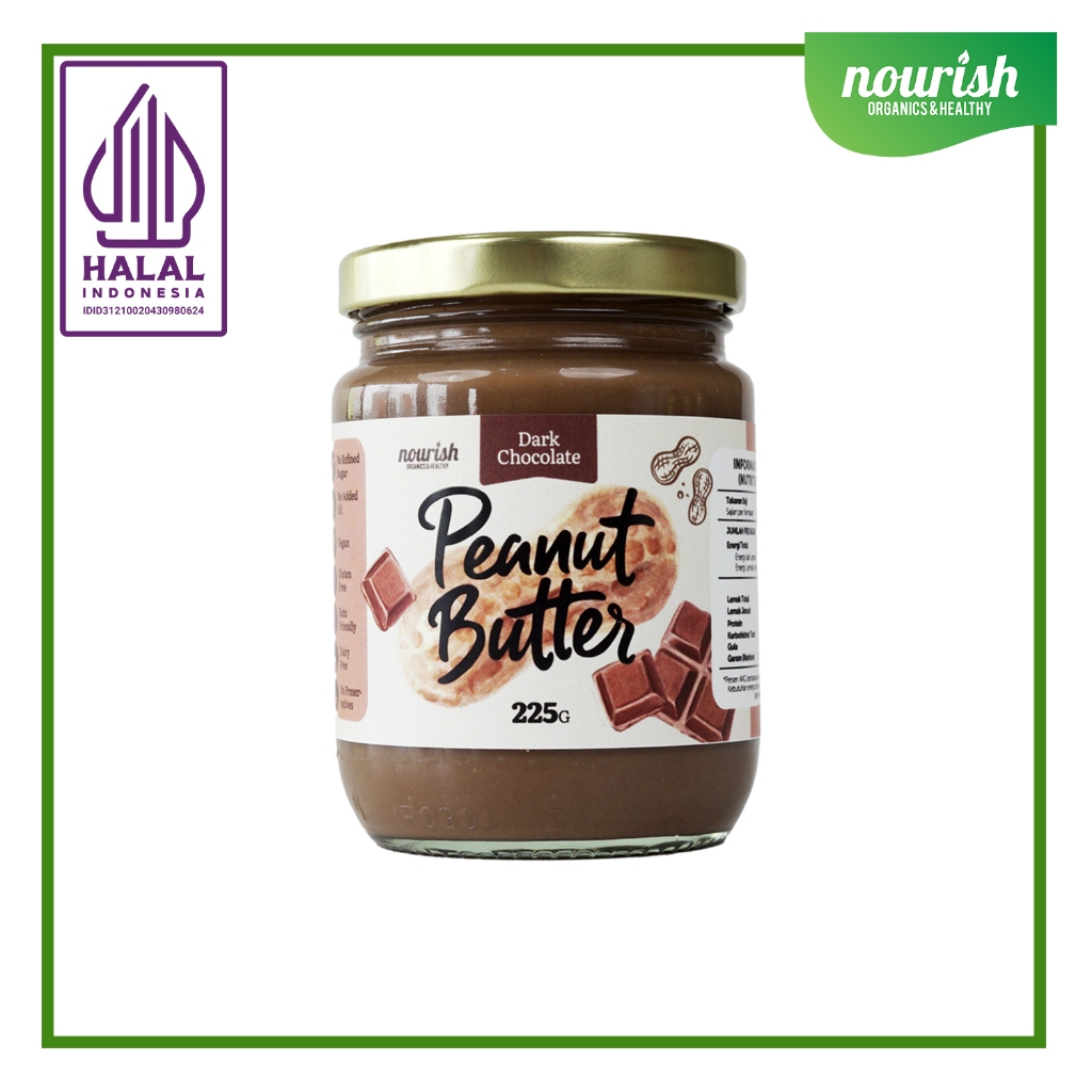 

Nourish Dark Chocolate Peanut Butter - 225 gr