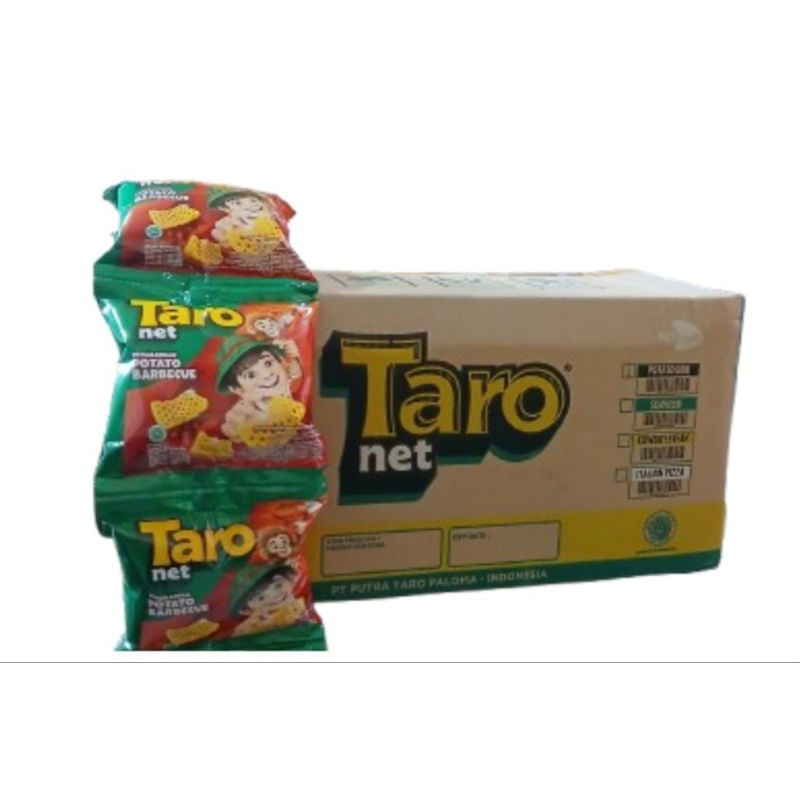 Taro NET Potato Barbeque Snack 8gr 1 Dus (60 bungkus)