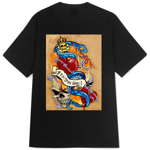 || READY & GA PERLU TANYA LANGSUNG ORDER AJA || Kaos Fearless Souls MC Tattoo Tshirt 100% Cotton | S