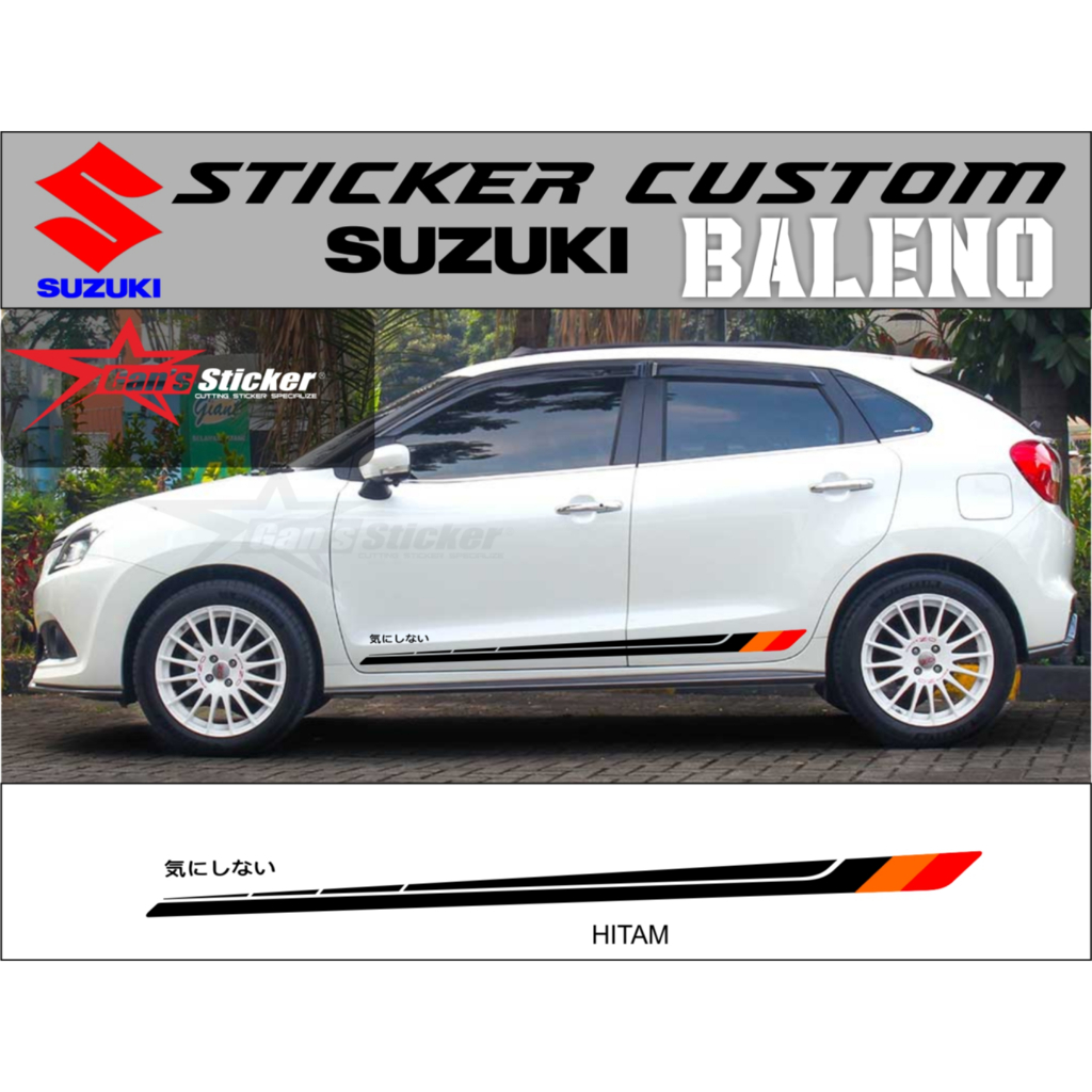 sticker suzuki baleno aksesoris suzuki baleno sticker pintu suzuki baleno