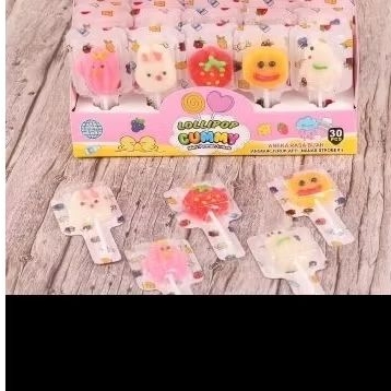 

Permen lolipop gummy bentuk boneka isi 30pcs