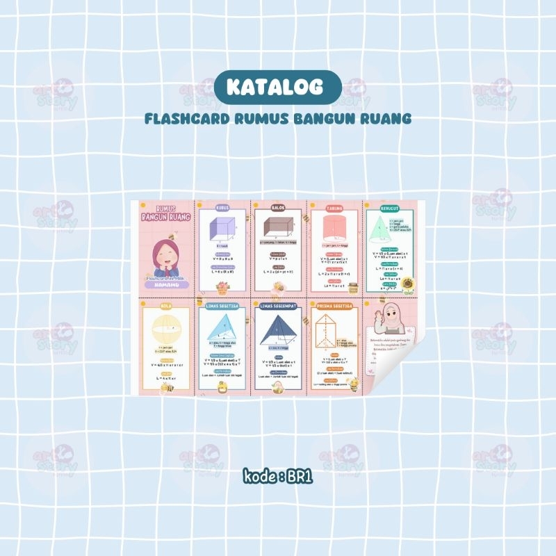 Flashcard Rumus Bangun Ruang/Flashcard Matematika